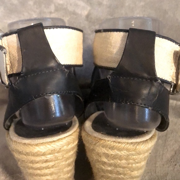 Jessica Simpson Linen Criss Cross Platform Wedges - Picture 11 of 15